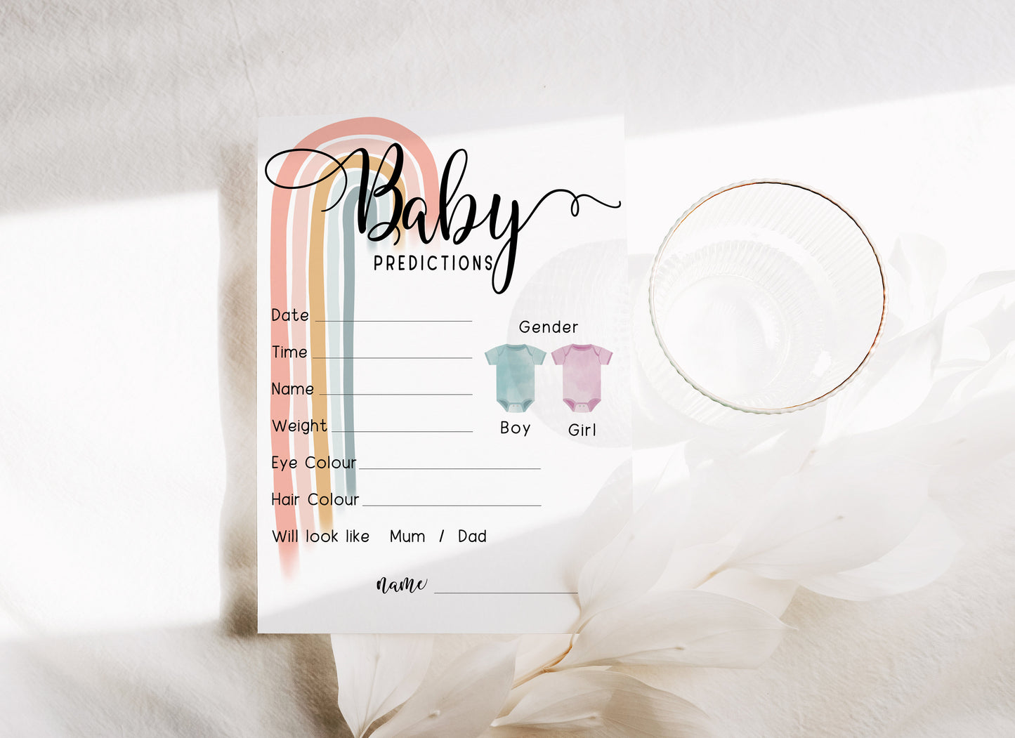 Boho Rainbow Baby Shower Games Bundle: Gender Neutral Party