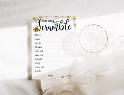 Mama to Bee Baby Shower Game Bundle: A6 Prediction Cards