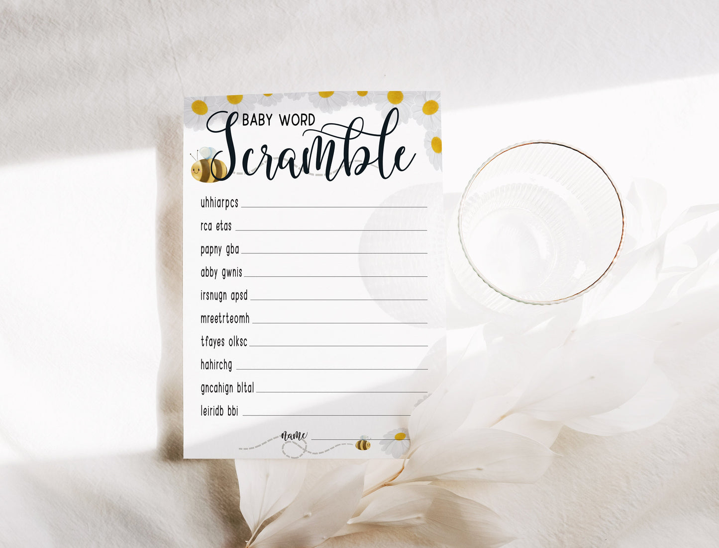 Mama to Bee Baby Shower Game Bundle: Prediction & Advice Cards