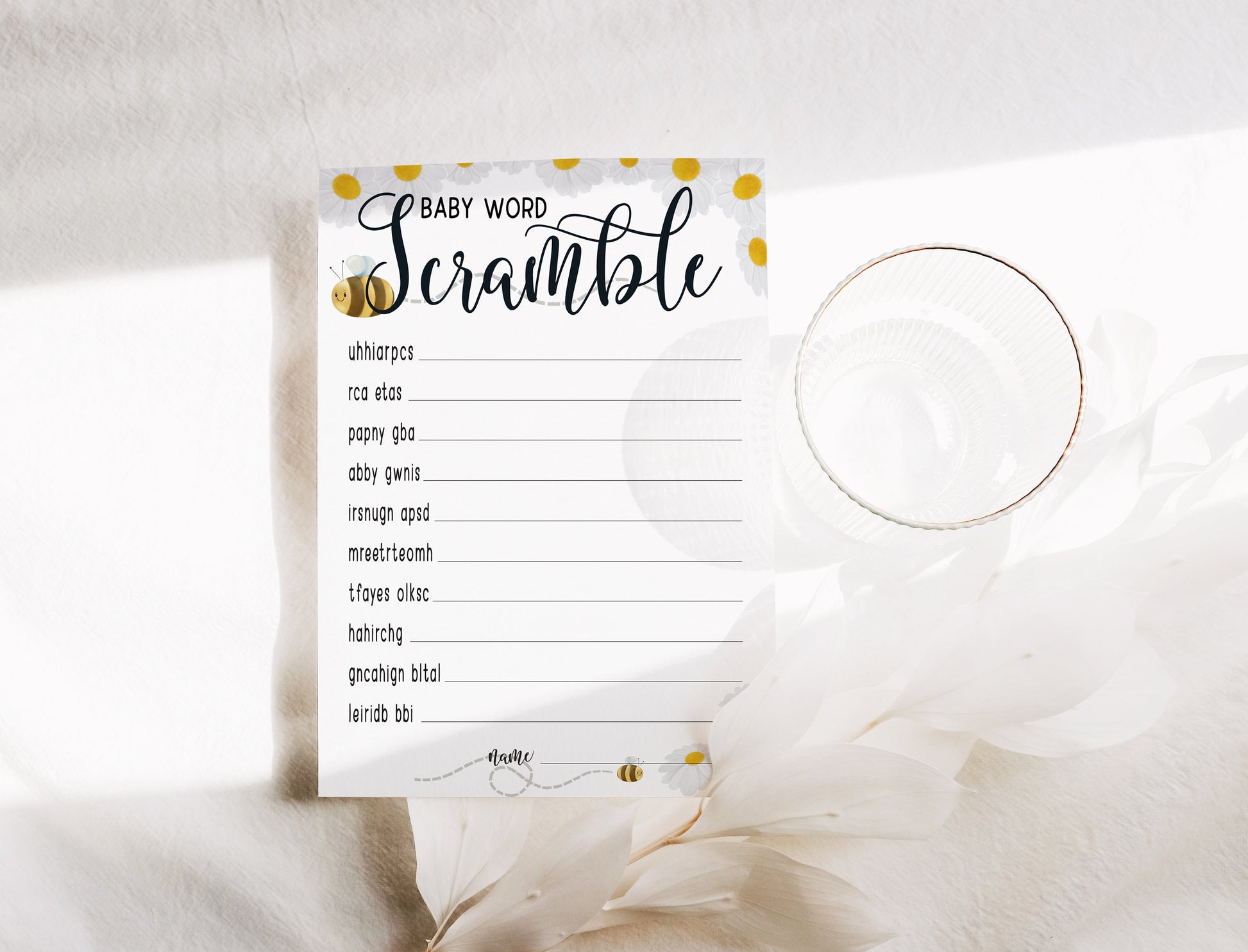 Mama to Bee Baby Shower Game Bundle: Prediction & Advice Cards