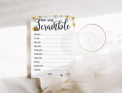 Mama to Bee Baby Shower Game Bundle: Prediction & Advice Cards
