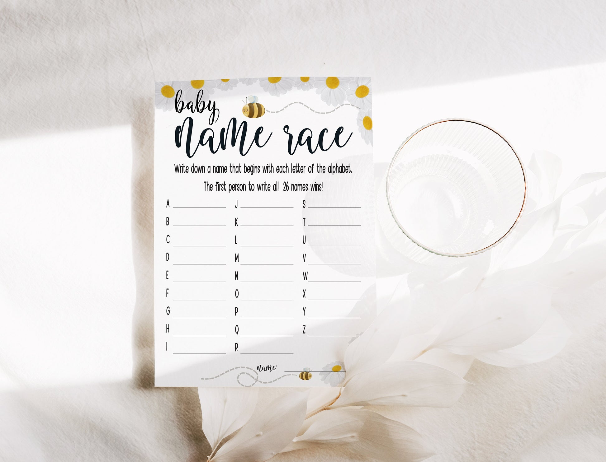 Mama to Bee Baby Shower Game Bundle: Prediction & Advice Cards