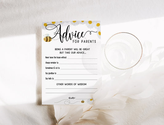 Mama to Bee Advice Cards: A6 Baby Shower Game