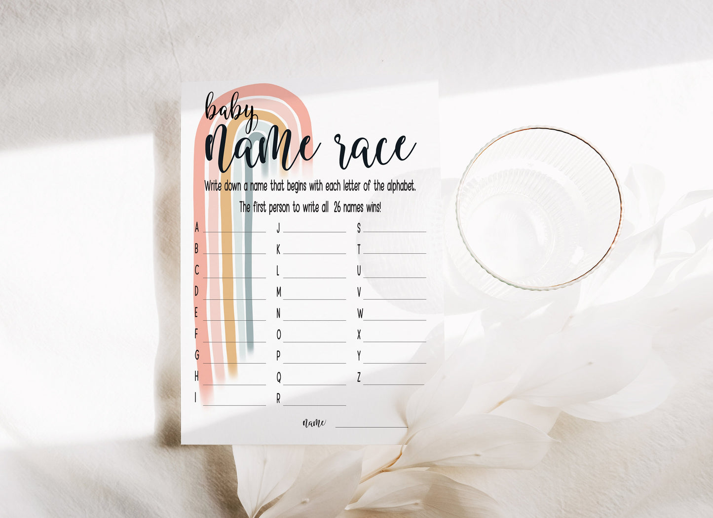 Boho Rainbow Baby Shower Games Bundle: Gender Neutral Party