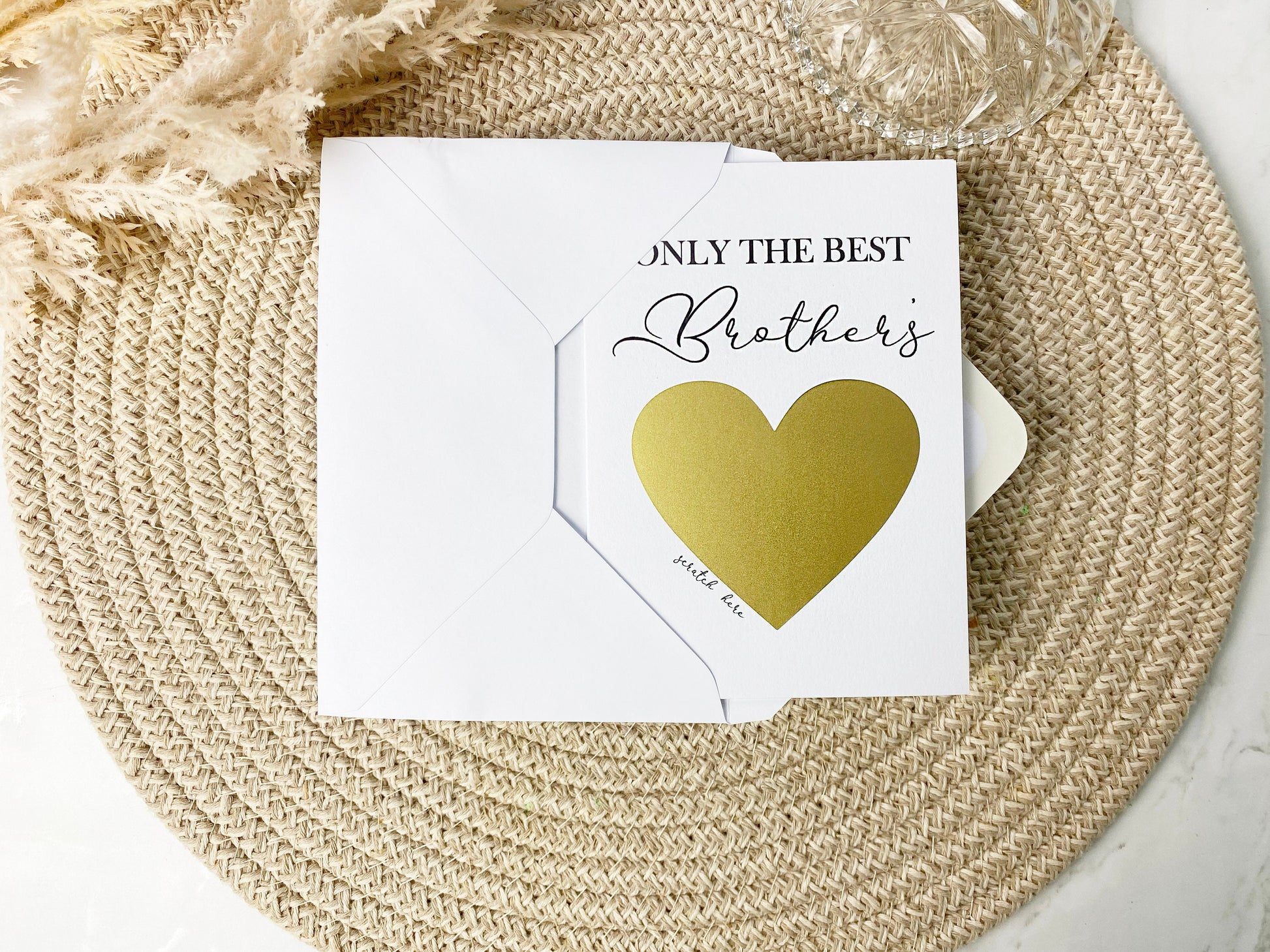 Pregnancy Announcement Scratch Card for Brother, Promotion to Uncle, Having A Baby, New Baby Card, Baby Announcement