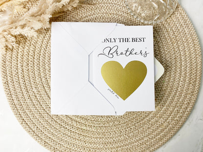 Pregnancy Announcement Scratch Card for Brother, Promotion to Uncle, Having A Baby, New Baby Card, Baby Announcement