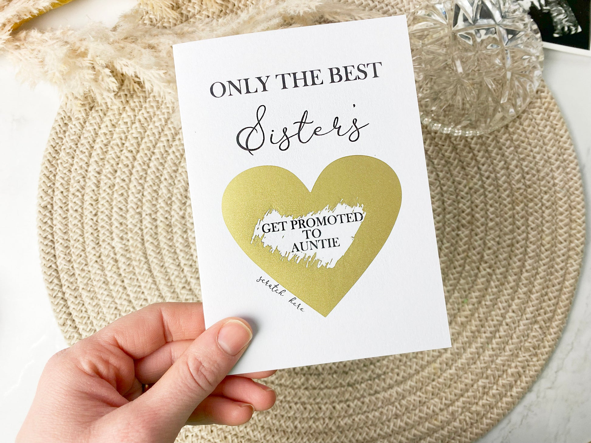 Pregnancy Announcement Scratch Card, Promotion to Auntie, Having A Baby, New Baby Card, Baby Announcement