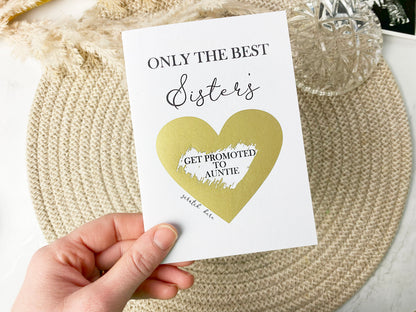 Pregnancy Announcement Scratch Card, Promotion to Auntie, Having A Baby, New Baby Card, Baby Announcement