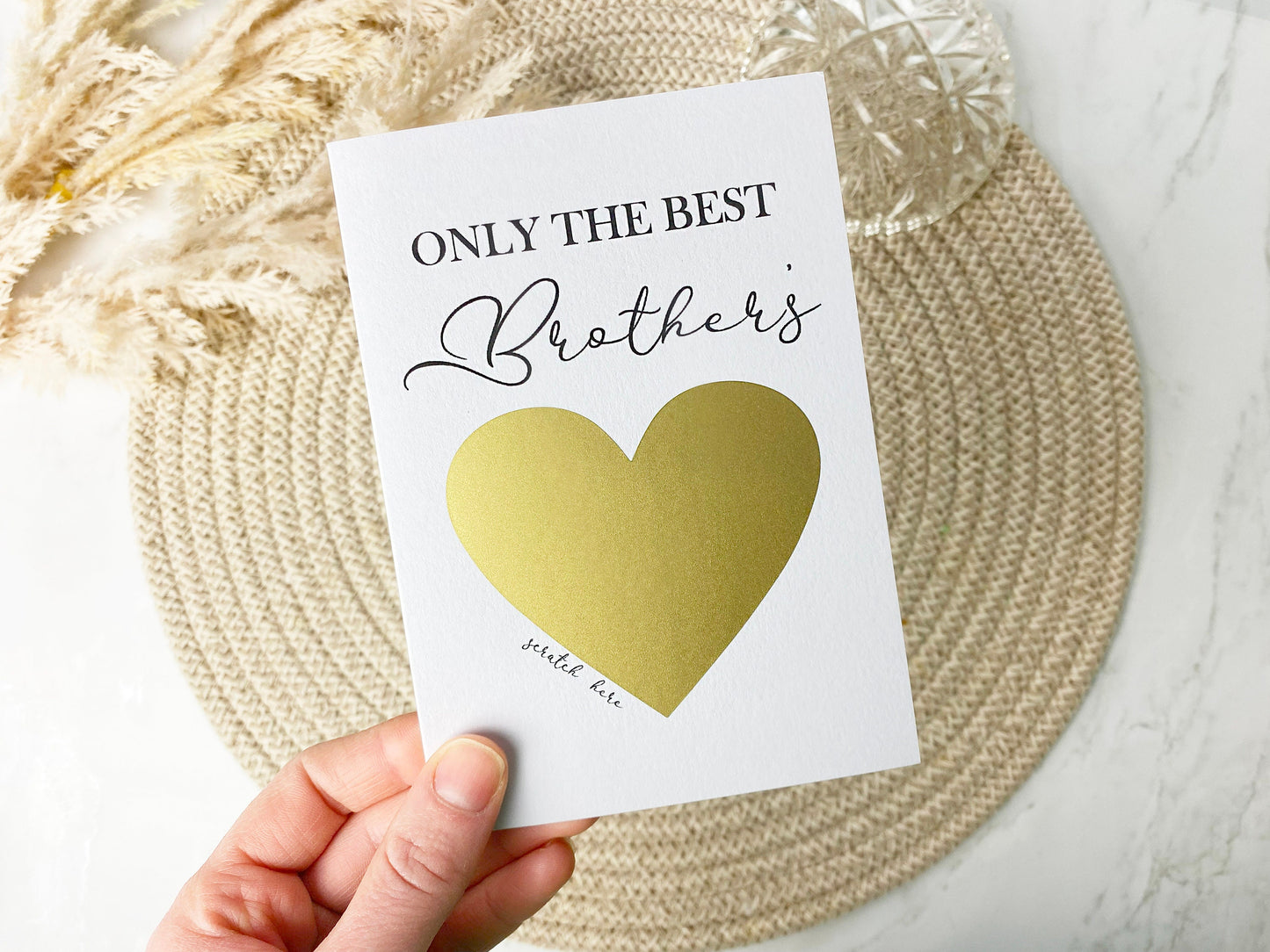 Pregnancy Announcement Scratch Card for Brother, Promotion to Uncle, Having A Baby, New Baby Card, Baby Announcement