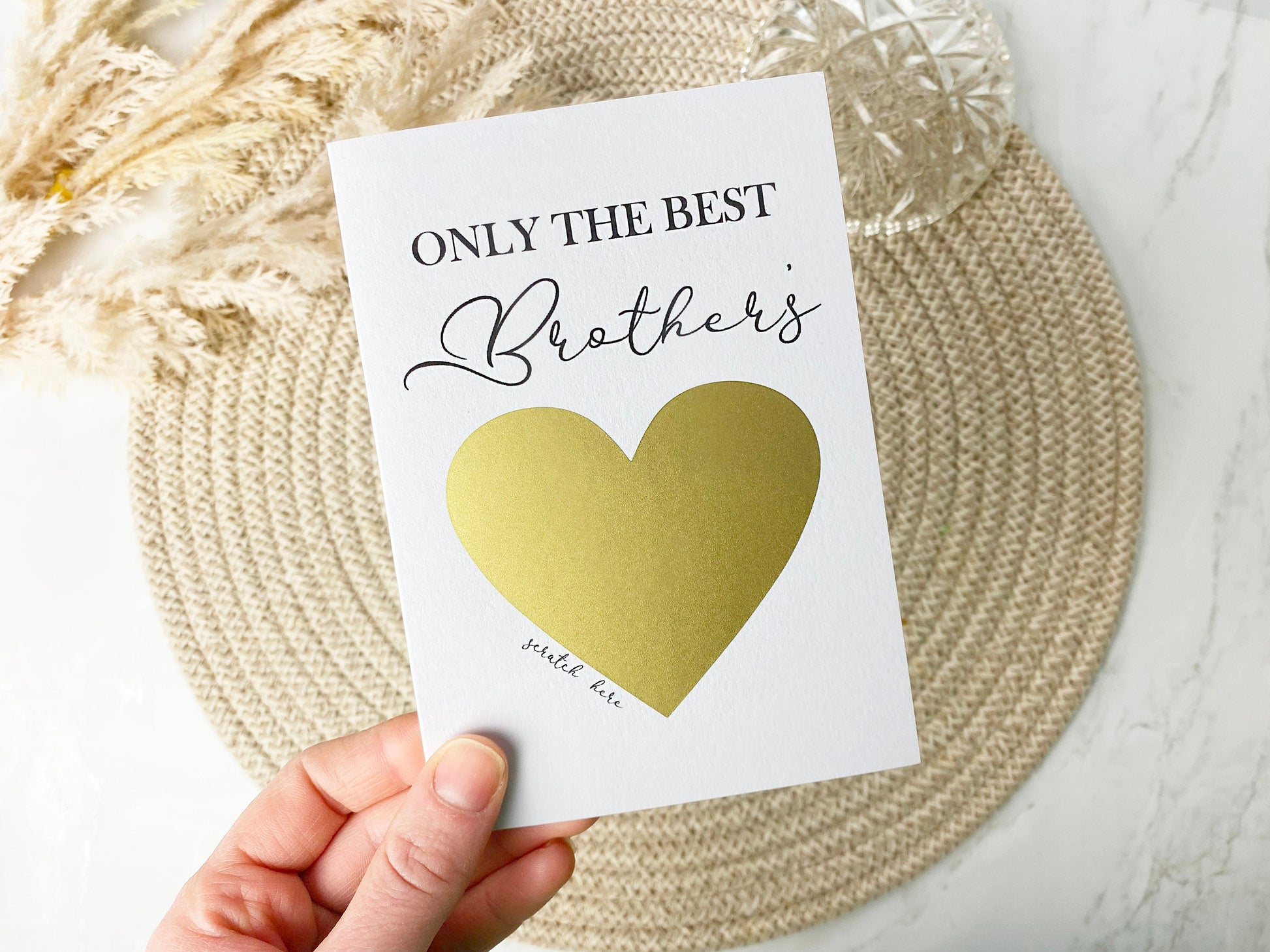 Pregnancy Announcement Scratch Card for Brother, Promotion to Uncle, Having A Baby, New Baby Card, Baby Announcement