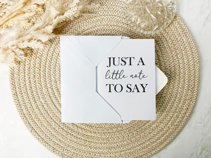 Pregnancy Announcement Scratch Card, Just a Note To Say, Having A Baby, New Baby Card, Baby Announcement