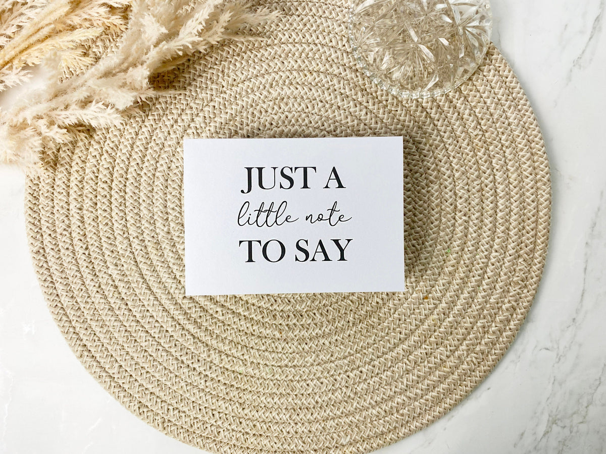 Pregnancy Announcement Card, Just a Little Note to Say, Having A Baby, New Baby Card, Baby Announcement