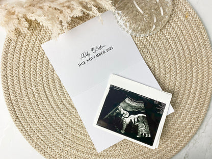 Pregnancy Announcement Card, Just a Little Note to Say, Having A Baby, New Baby Card, Baby Announcement