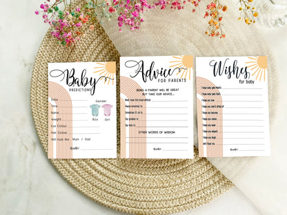 Our Ray of Sunshine Baby Shower, Beer Belly or Bump Game, Mum To Be, Gender Reveal Party, Neutral