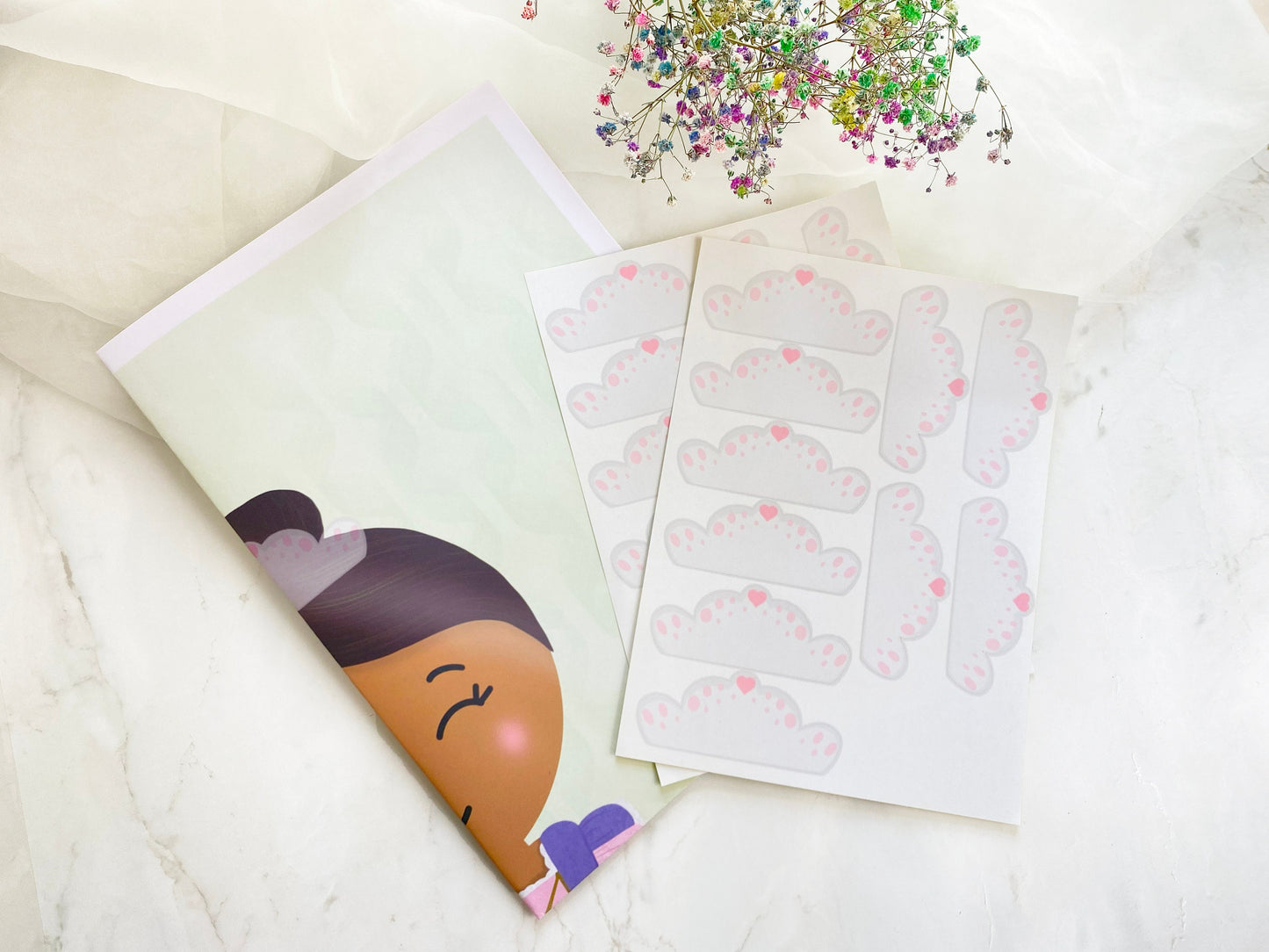Pin The Crown on the Princess Game, Girls Birthday Party Theme, Pink Princess, Double-sided Poster A2