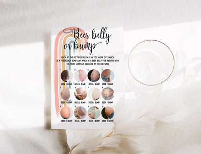 Boho Rainbow Baby Shower Games Bundle: Gender Neutral Party
