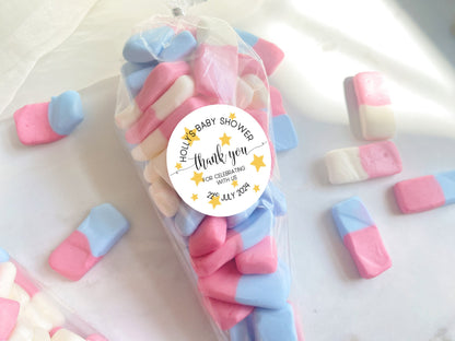 Baby Shower Sticker Favours, Star Baby Shower Decorations, Gender Neutral Baby Shower, to the Moon and Back