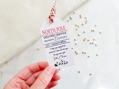 Father Christmas Gift Tag, Stocking Tag, Personalised Christmas Gift Tag, Gift Tag from Santa