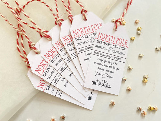 Father Christmas Gift Tag, Stocking Tag, Personalised Christmas Gift Tag, Gift Tag from Santa