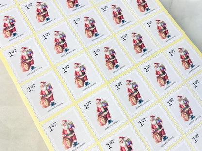 Father Christmas Stamps, DIY, Letter From Santa, Santa Stickers, North Pole Mail