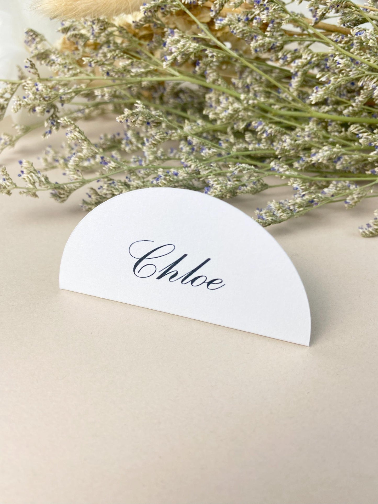 Minimal Folded Wedding Place Cards, Circle Wedding Name Cards, Table Place Cards, Place Settings Reception, Black and White