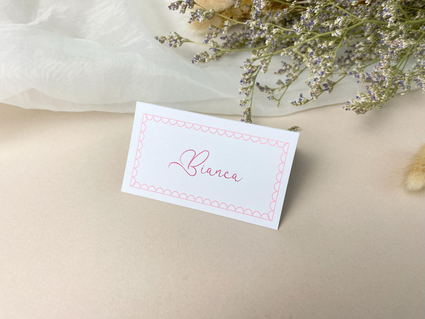Whimsical Folded Wedding Place Cards, Name Cards, Table Place Cards, Place Settings, Custom Colours