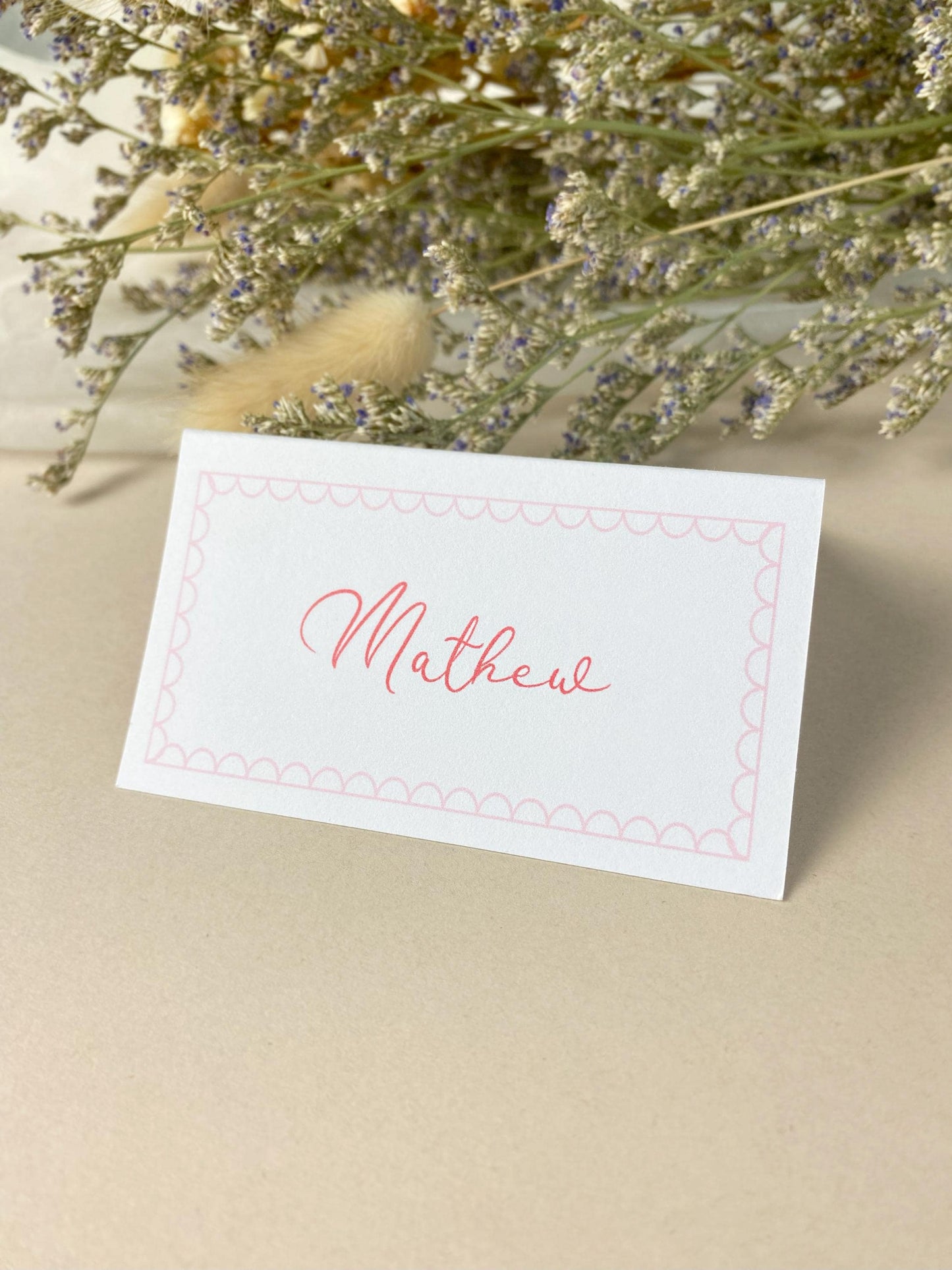 Whimsical Folded Wedding Place Cards, Name Cards, Table Place Cards, Place Settings, Custom Colours