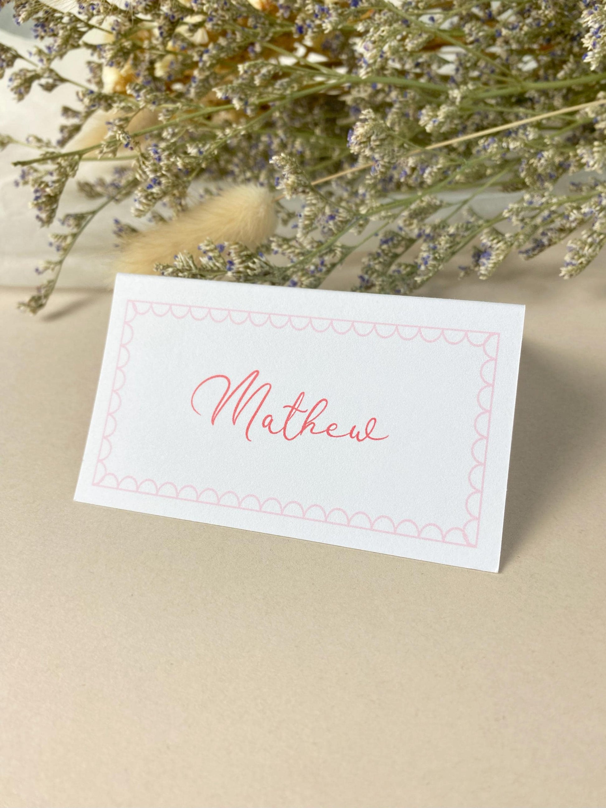 Whimsical Folded Wedding Place Cards, Name Cards, Table Place Cards, Place Settings, Custom Colours