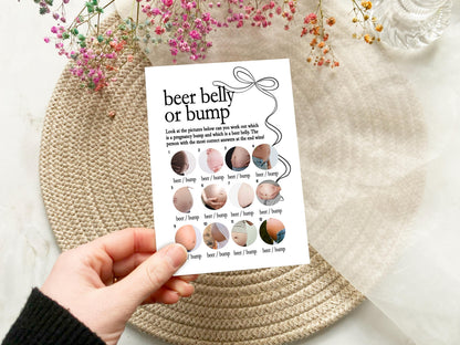 Black Bow Baby Shower Bundle, Minimalist, Neutral Baby Shower, Mum To Be, Printed A6
