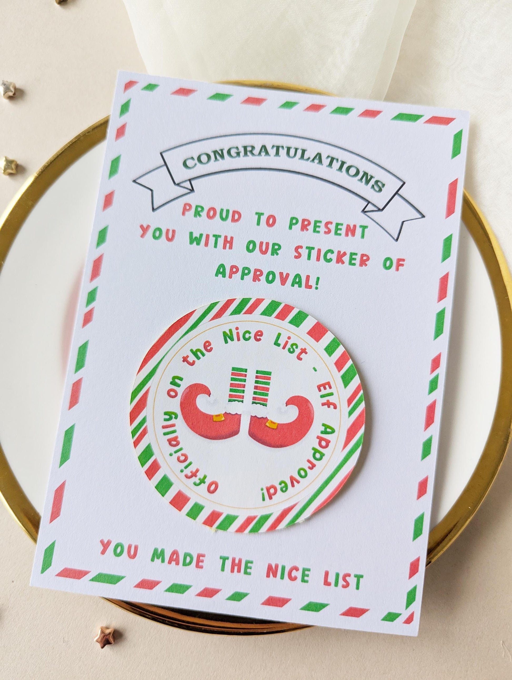 Nice List Certificate, Personalised Letter From Elf, I'm Back, Santa's Workshop