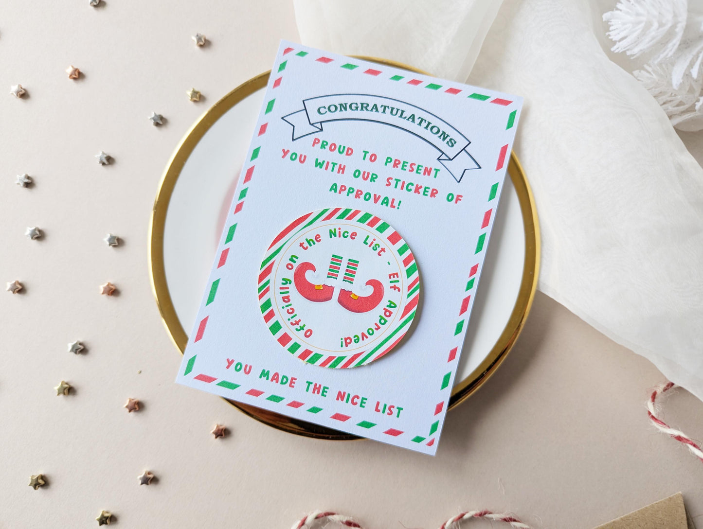 Nice List Certificate, Personalised Letter From Elf, I'm Back, Santa's Workshop