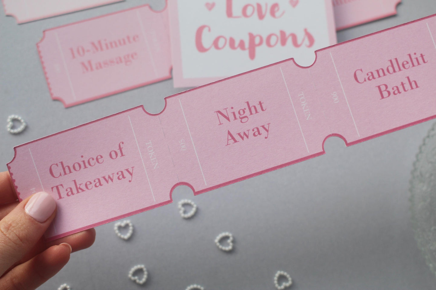 Arcade Style Loves Coupons: Valentine's Day, Personalised Vouchers, Anniversary, Birthday, Gift
