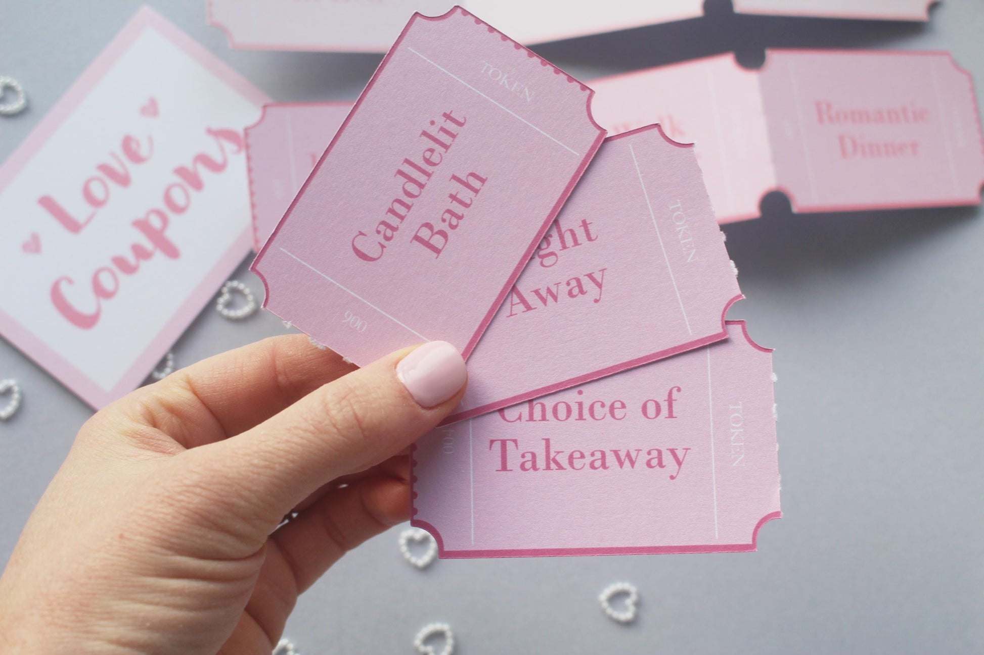 Arcade Style Loves Coupons: Valentine's Day, Personalised Vouchers, Anniversary, Birthday, Gift