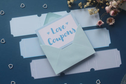 Arcade Style Loves Coupons: Valentine's Day, Personalised Vouchers, Anniversary, Birthday, Gift