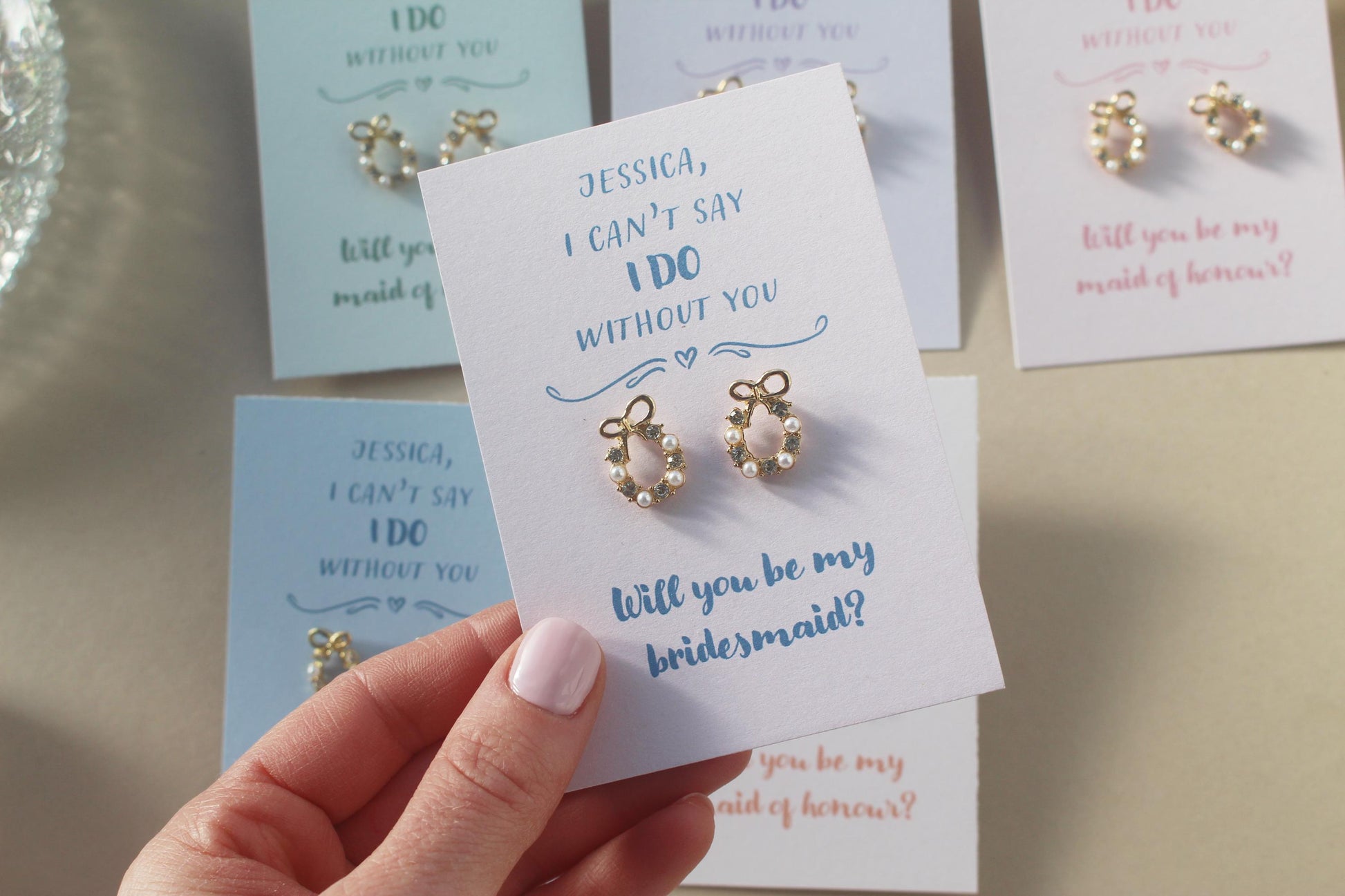 Will You Be My Bridesmaid Proposal Earrings: Proposal Gift, Maid of Honour, Tie the Knot