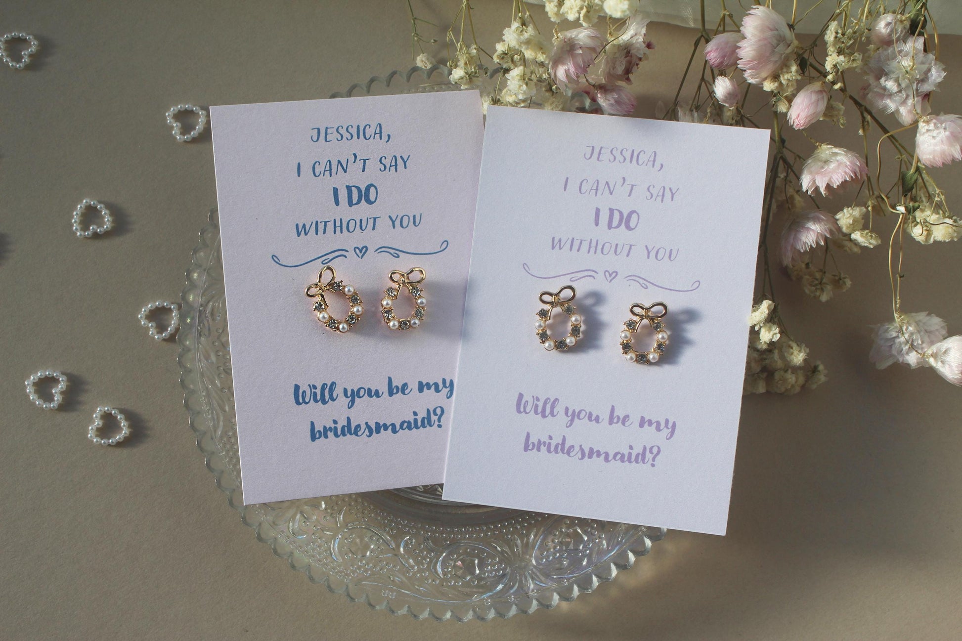 Will You Be My Bridesmaid Proposal Earrings: Proposal Gift, Maid of Honour, Tie the Knot
