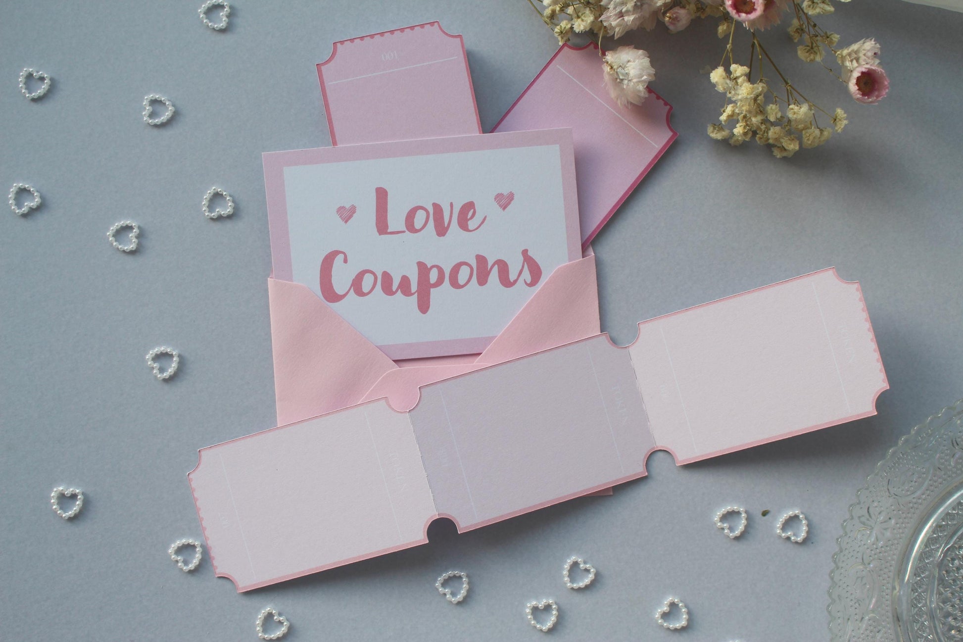 Arcade Style Loves Coupons: Valentine's Day, Personalised Vouchers, Anniversary, Birthday, Gift
