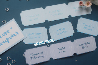 Arcade Style Loves Coupons: Valentine's Day, Personalised Vouchers, Anniversary, Birthday, Gift