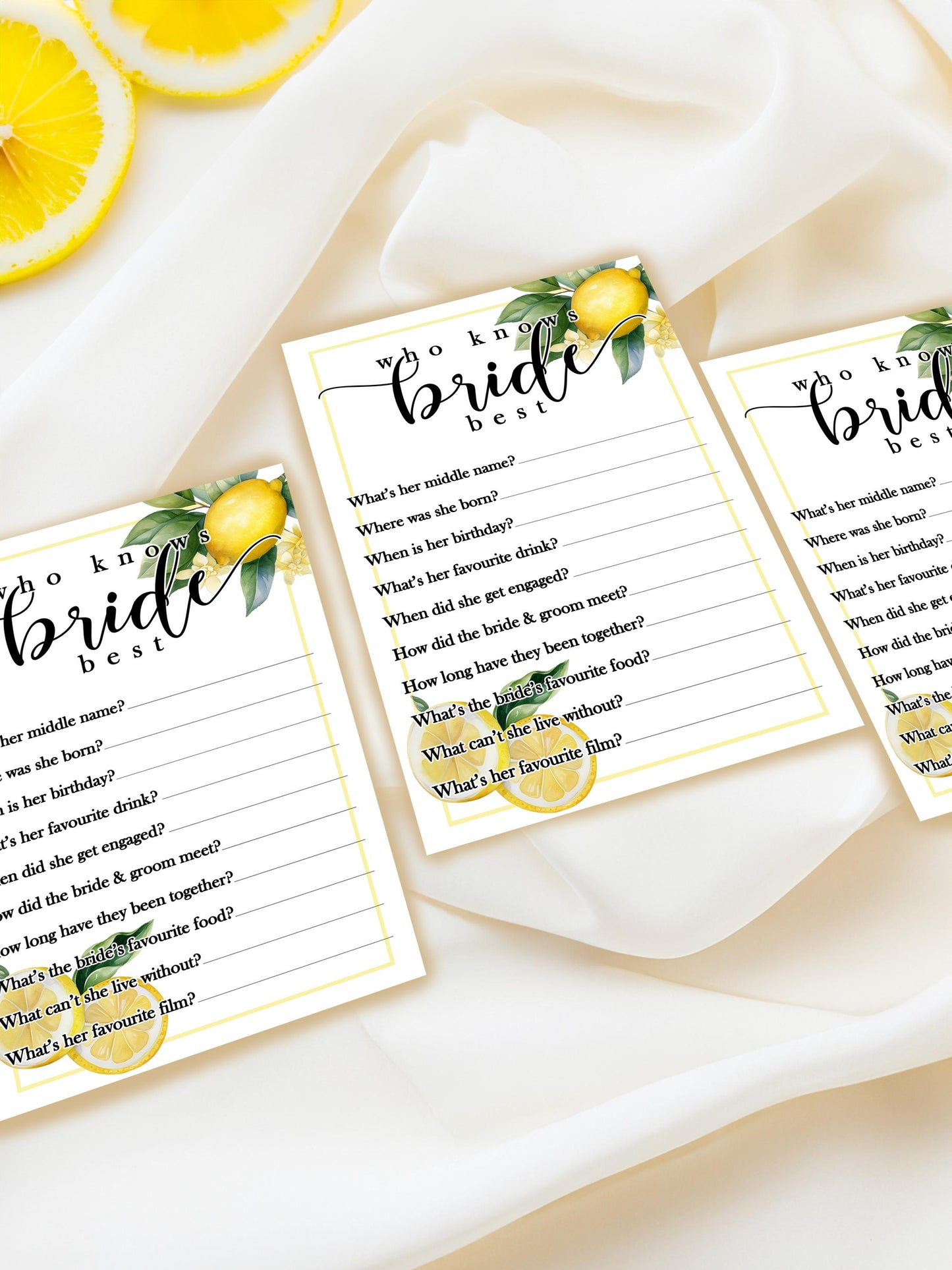 Lemon Theme Hen Party: She found her main squeeze, Bride to be, A6 Card