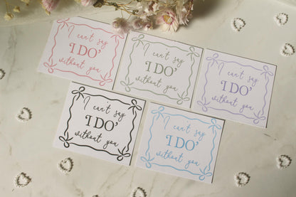 Bridesmaid Mini Prosecco Labels; Hen Party Stickers, She's Tying The Knot, Champagne Bottle Labels