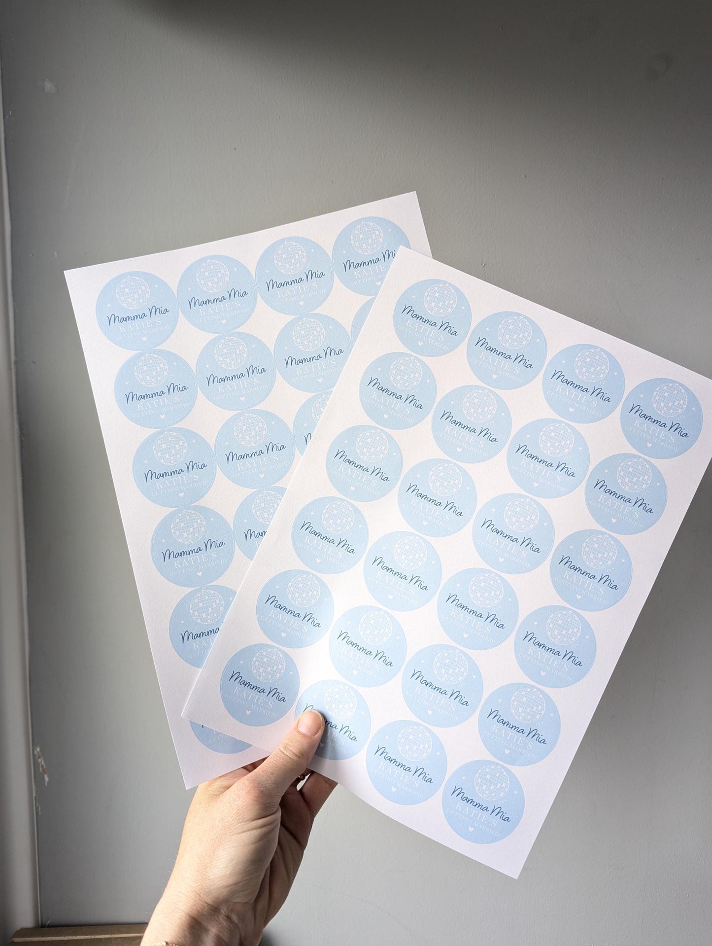 Mamma Mia Hen Party Stickers, Disco Theme, Bridal Shower Favour Stickers, ABBA