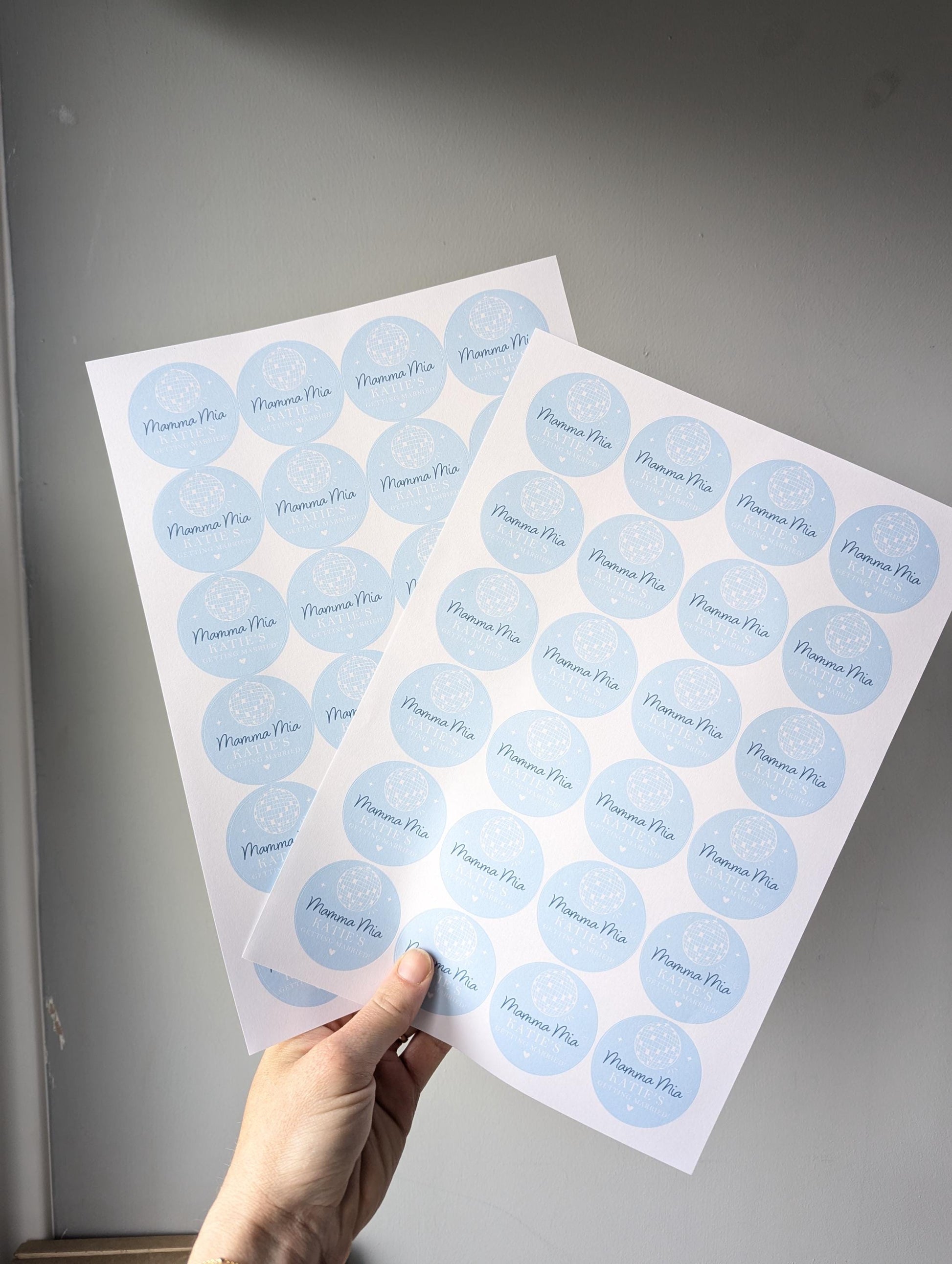 Mamma Mia Hen Party Stickers, Disco Theme, Bridal Shower Favour Stickers, ABBA