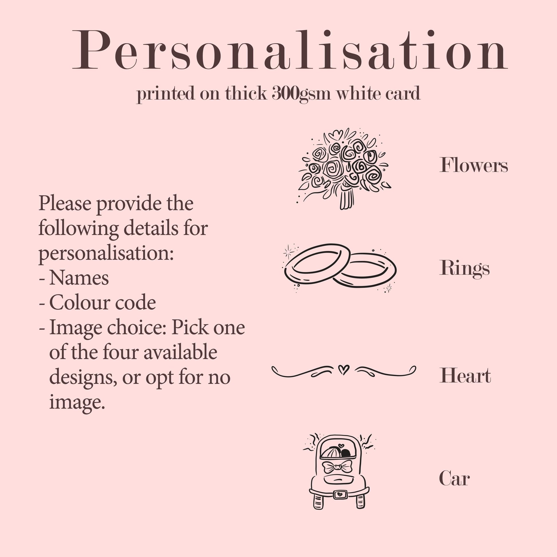Personalised Reserved Seat for Ceremony, Seat Sign Wedding, Printed A5 A6, Reserved Row