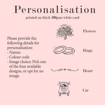 Personalised Reserved Seat for Ceremony, Seat Sign Wedding, Printed A5 A6, Reserved Row