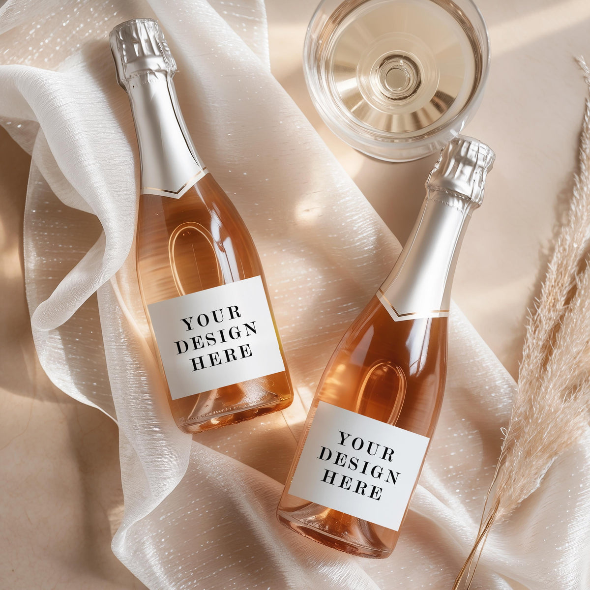 Mini Prosecco Labels. Custom Design, Hen Party Stickers, Champagne Bottle Labels