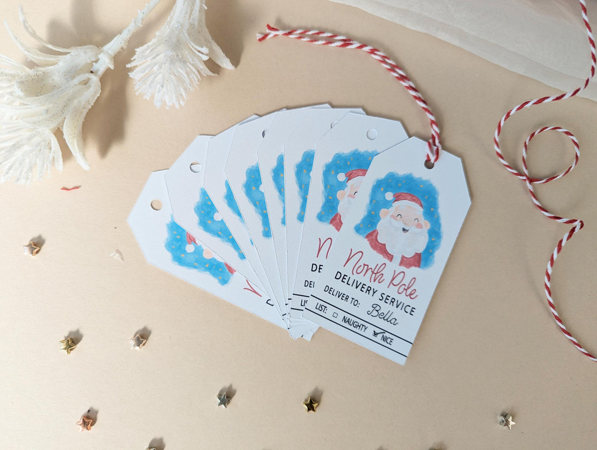 Father Christmas Gift Tag, Stocking Tag, Personalised Christmas Gift Tag, Gift Tag from Santa