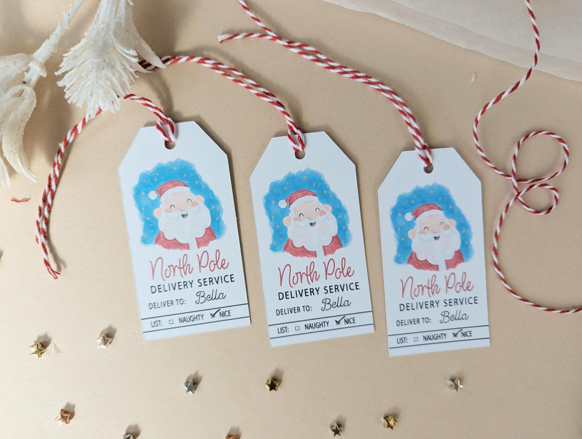 Father Christmas Gift Tag, Stocking Tag, Personalised Christmas Gift Tag, Gift Tag from Santa