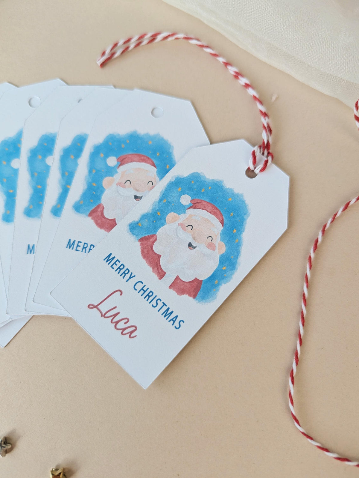 Father Christmas Gift Tag, Stocking Tag, Personalised Christmas Gift Tag, Gift Tag from Santa
