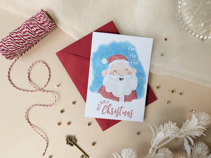 Christmas Card Mulitpack 4, Letter from Santa, Xmas, Cute Father Christmas, A6