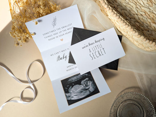 Personalised Pregnancy Reveal Card, Save the Date, Grandparents, New Baby Card, Baby Announcement